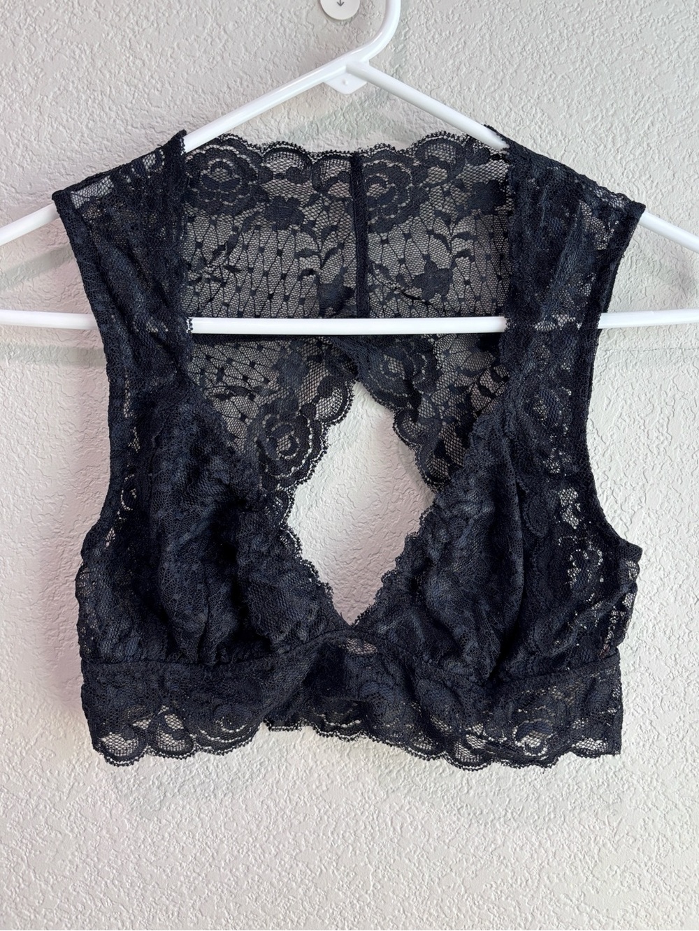 Intimately Free People Black Lace Bralette Bra Small